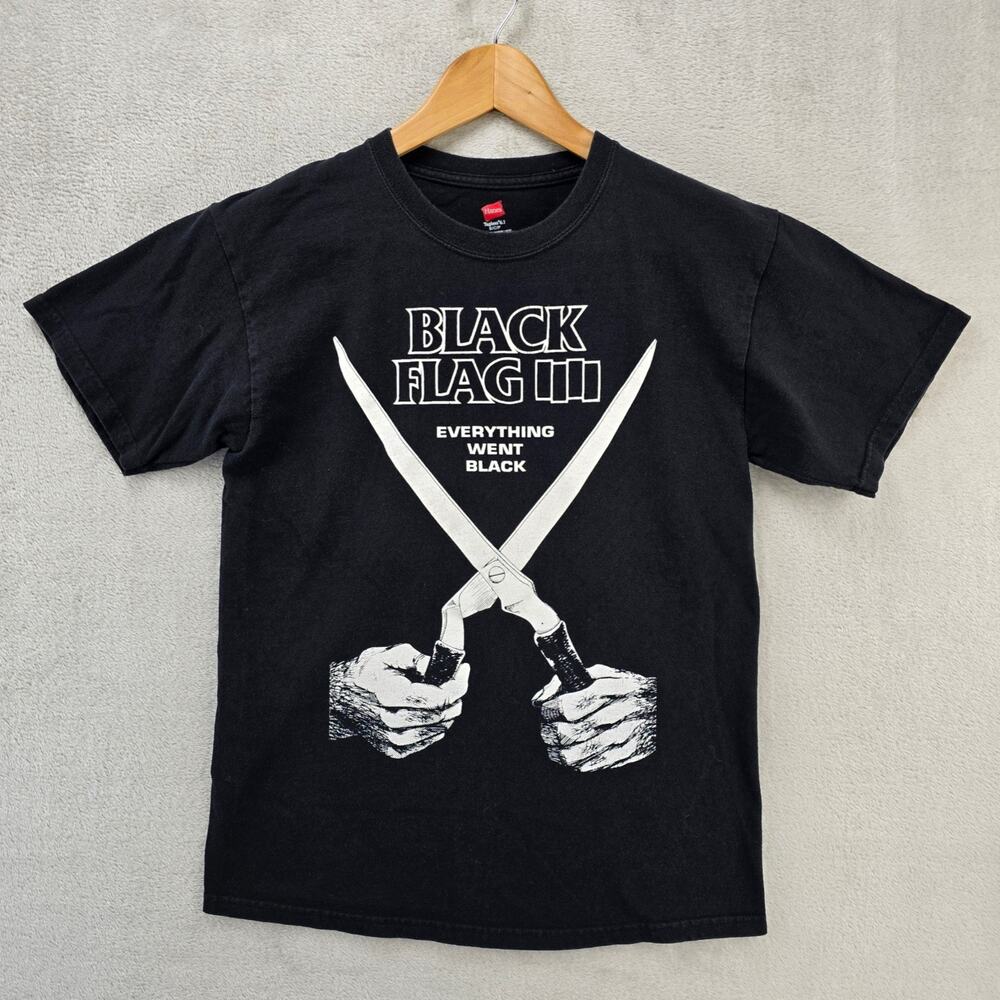 Vintage Black Flag Everything Went Black Shirt Mens Small Punk Henry Rollins